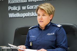 nadinspektor Helena Michalak na spotkaniu