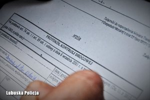 dokument sporządzany przez policjanta