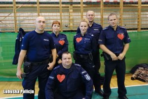 policjanci z Gubina