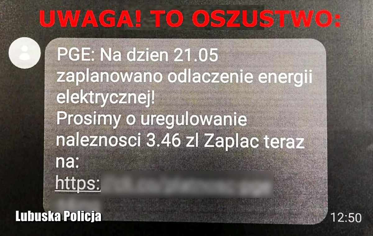 Uwaga na fałszywe sms y Nie klikaj w podejrzane linki tak oszuści