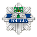 Gwiazda policyjna z herbem miasta Zielona Góra