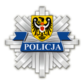 Gwiazda policyjna z herbem miasta Żagań