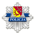 Gwiazda policyjna z herbem miasta Żary