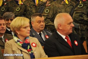 Zastępca Komendanta Wojewódzkiego Policji w Gorzowie Wielkopolskim inspektor Jerzy Głąbowski oraz Wojewoda Lubuski Władysław Dajczak