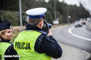 policjanci podczas działań