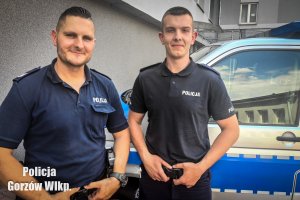 Policjanci Komendy Miejskiej Policji w Gorzowie Wielkopolskim.