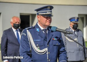 Komendant Wojewódzki Policji w Gorzowie Wielkopolskim, inspektor Jarosław Pasterski.