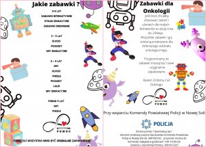plakat akcji związane ze zbiórką zabawek