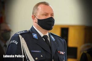 inspektor Jarosław Pasterski na Mszy Świętej
