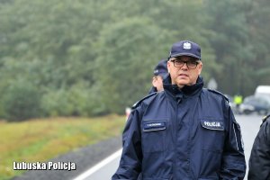 Zastępca Komendanta Wojewódzkiego Policji w Gorzowie Wielkopolskim na drodze