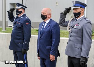 Komendanci Wojewódzcy Policji w Gorzowie Wielkopolskim oraz Wojewoda Lubuski.