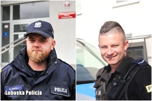 Dwóch policjantów którzy zatrzymali pijanego kierowcę