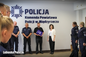 Komendant policji z Międzyrzecza dziękuje słuchaczom z Szkoły Policji w Pile