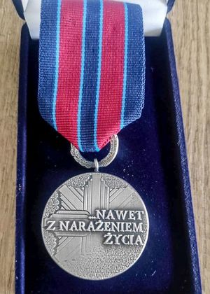 Medal imienia podkomisarza Policji Andrzeja Struja.