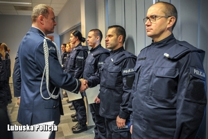 Komendant Wojewódzki gratuluje policjantom