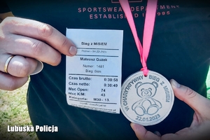 Medal i wyniki biegu