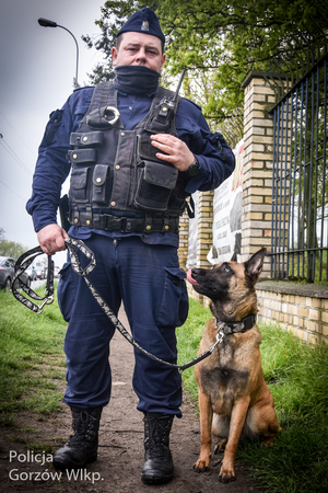 policjant i jego pies