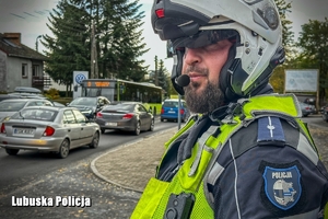 policyjny motocyklista
