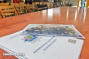 Broszura informacyjna o służbie w Lubuskiej Policji