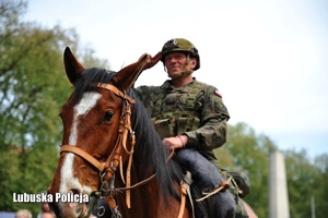 wojskowy na koniu