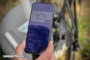 dane jazdy rowerem na telefonie