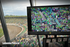 Widok z monitoringu stadionu