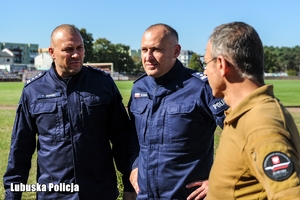 Zastępca Komendanta Wojewódzkiego Policji, Rzecznik Prasowy Lubuskiej Policji oraz Wojewoda Lubuski.