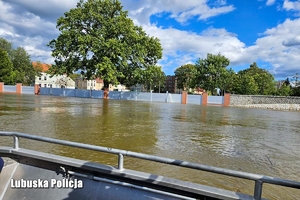 Widok na zalany teren