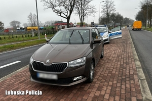 Pojazd zatrzymany przez policjantów