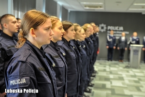 Policjanci podczas ślubowania