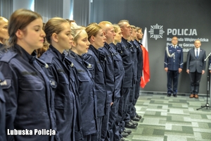 Policjanci podczas ślubowania