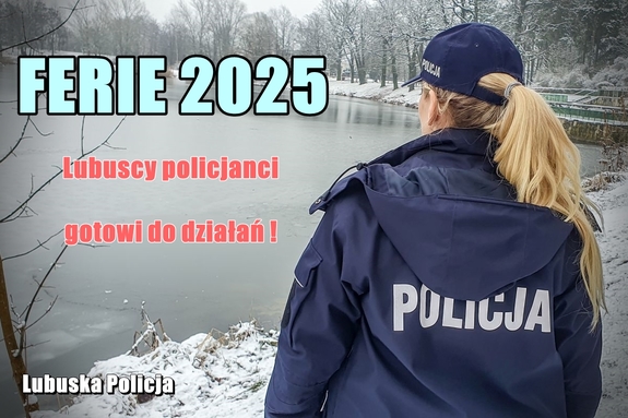 Policjantka w tle widoczny akwen