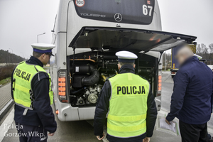 Funkcjonariusze w trakcie działań