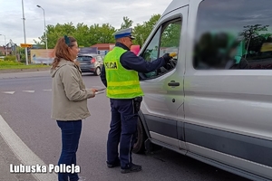 Policjanci w trakcie akcji