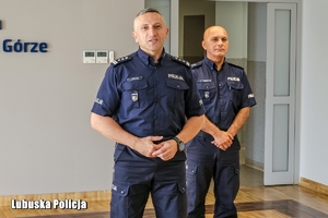 inspektor Czebreszuk przemawia do policjantów