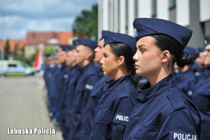 Policjanci w trakcie obchodów Święta Policji