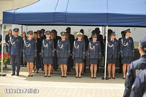 Policjanci w trakcie obchodów Święta Policji
