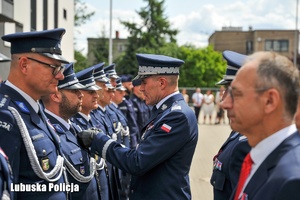 Policjanci w trakcie obchodów Święta Policji