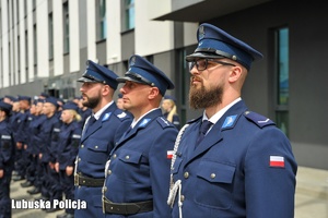 Policjanci w trakcie obchodów Święta Policji