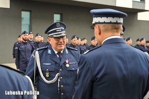 Policjanci w trakcie obchodów Święta Policji