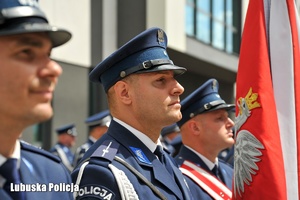 Policjanci w trakcie obchodów Święta Policji