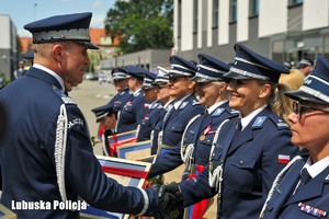 Policjanci w trakcie obchodów Święta Policji