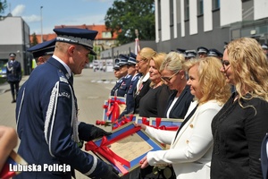 Policjanci w trakcie obchodów Święta Policji