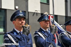 Policjanci w trakcie obchodów Święta Policji