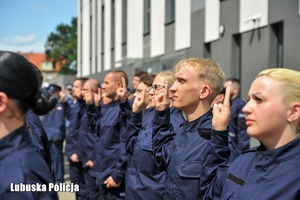 Policjanci w trakcie obchodów Święta Policji