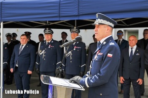 Policjanci w trakcie obchodów Święta Policji