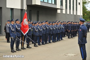 Policjanci w trakcie obchodów Święta Policji