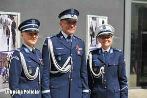 Policjanci w trakcie obchodów Święta Policji