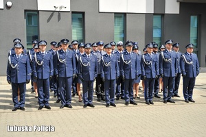 Funkcjonariusze  na Święcie Policji