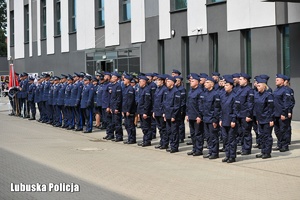 Funkcjonariusze na Święcie Policji